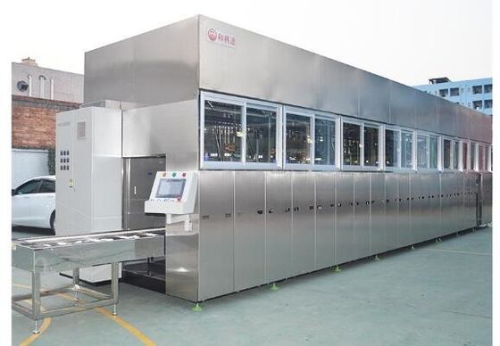 Auto Parts Ultrasonic Cleaning Machine Large Capacity Water Based Medium Variable Frequency