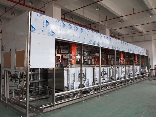 De aangepaste automatische multi-tank ultrasone schoonmakende machine voldoet ROHS-aan normen
